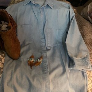 Brand new. Never worn. Runs a bit small size med. fits more like a small/medium